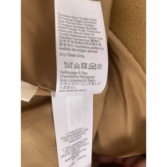 Madewell Lynnford Coat Hooded Wool Blend Winter Classic Trench Camel Plus 3X - Picture 14 of 16